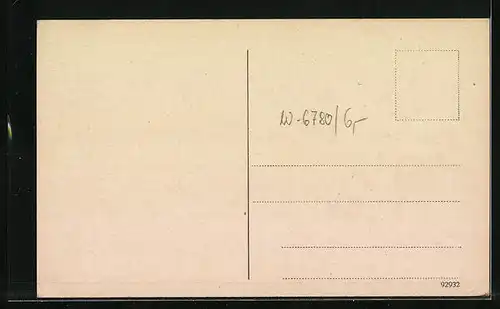 AK Pirmasens, Totalansicht mit Kirche