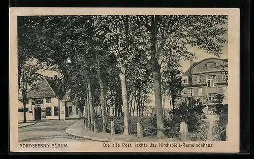 AK Büsum, Die alte Post u. Kirchspiels-Gemeindehaus