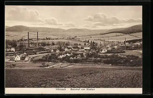 AK Hösbach, Bahnhof von Westen
