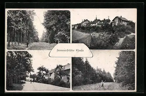 AK Klausa, Ortspartie mit Häusern