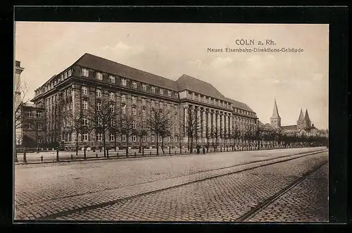 AK Cöln a. Rh., Neues Eisenbahn-Direktions-Gebäude