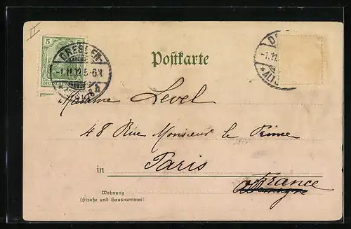 Lithographie Köln-Neustadt, Sachsenring Ulrepforte, Ulre-Denkmal