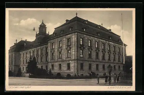AK Schweinfurt, Strassenpartie am Landgericht