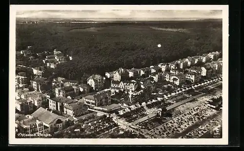 AK Bansin, Ortsansicht vom Flugzeug aus