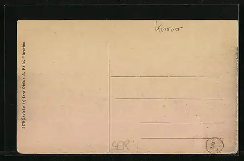 AK Mitrovica, Strassenpartie mit Kutschen