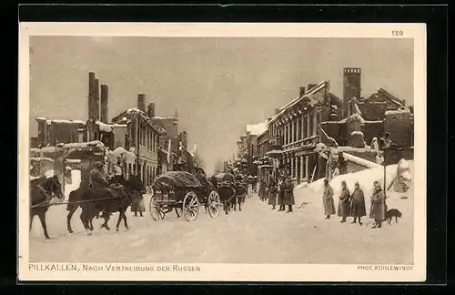 AK Pillkallen, Nach Vertreibung der Russen