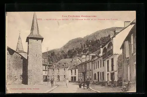 AK Seintein-les-Bains, la Grande Place et le Bureau des Postes