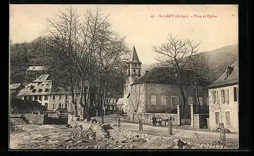 AK St-Lary, Place et Eglise