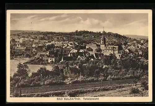 AK Bad Sulza /Thür., Totalansicht mit Umgebung