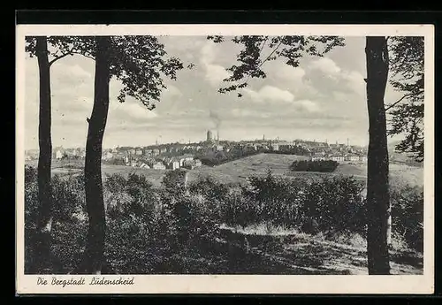 AK Lüdenscheid, Blick auf die Bergstadt