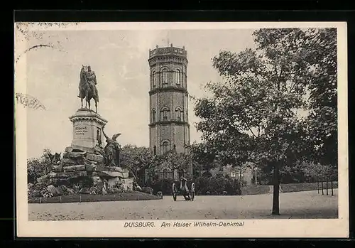 AK Duisburg, Am Kaiser Wilhelm-Denkmal