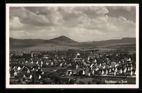 AK Kirchheim u. Teck, Panorama des Ortes