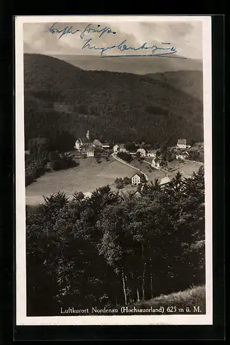 AK Nordenau /Hochsauerland, Ortsansicht aus der Vogelschau