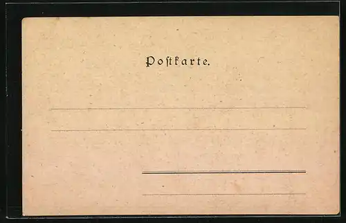 Künstler-AK Schellenberg, Ortsansicht mit Flusspartie