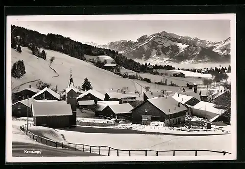 AK Kranzegg, Ortsansicht im Winter