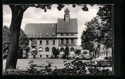 AK Frechen, Ortspartie am Rathaus