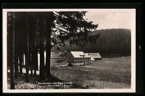 AK Hermsdorf /Erzg., Wanderheim der Stadt Freital