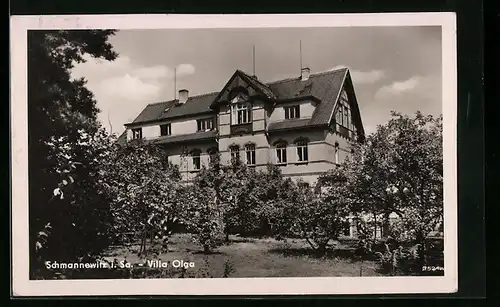 AK Schmannewitz i. Sa., Hotel-Pension Villa Olga