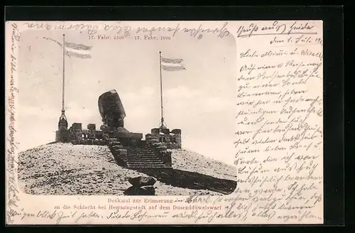 AK Hemmingstedt, Denkmal an Erinnerung an Schlacht