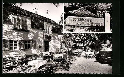 AK Lindelbrunn, Blick auf Forsthaus