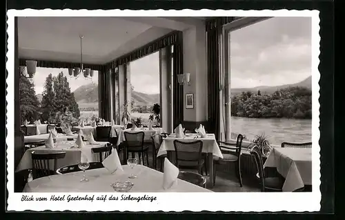 AK Rolandswerth a. Rhein, Hotel-Restaurant Gretenhof mit Siebengebirge