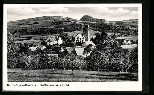 AK Watterdingen /Hegau, Ortsansicht mit Mütterheim St. Konrad