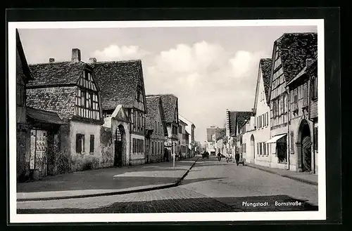 AK Pfungstadt, Blick in die Bornstrasse