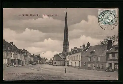 AK La Feuillie, Place du Marche