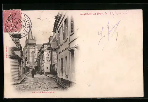 AK Neufchâtel-en-Bray, Rue de la Poissonnerie