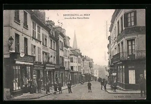 AK Neufchatel-en-Bray, Grande-Rue Notre-Dame