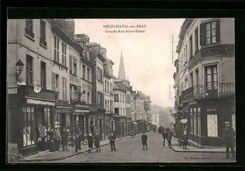 AK Neufchatel-en-Bray, Grande-Rue Notre-Dame