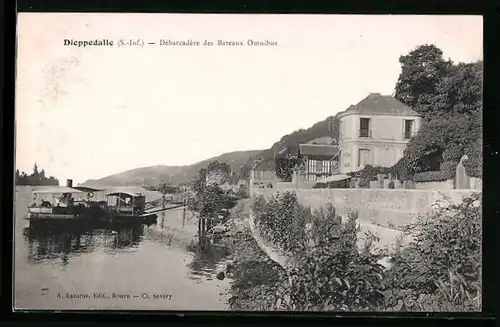 AK Dieppedalle, Debarcadere des Bateaux Omnibus