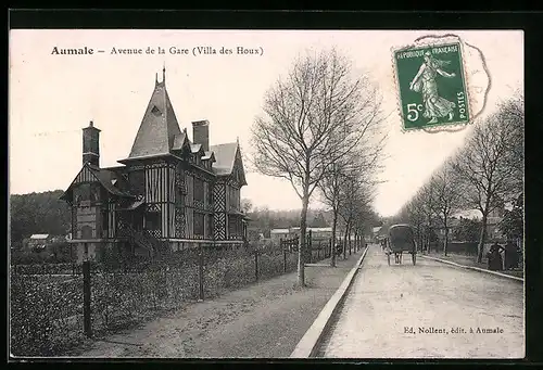 AK Aumale, Avenue de la Gare, Villa des Houx