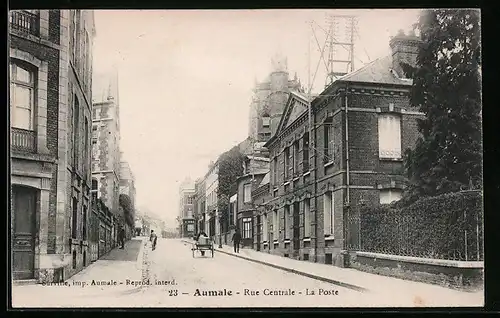 AK Aumale, Rue Centrale, La Poste