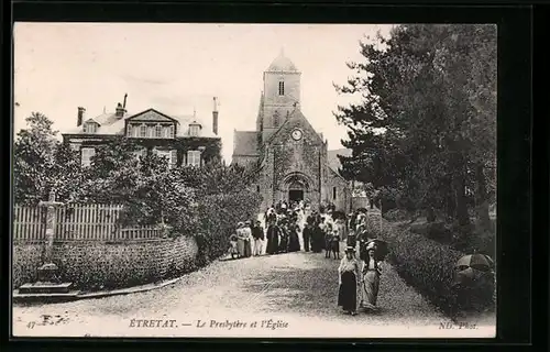 AK Etretat, Le Presbytere et Eglise