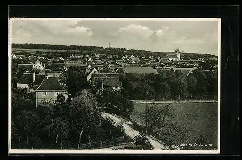 AK Altheim /O.-A., Panorama aus der Vogelschau