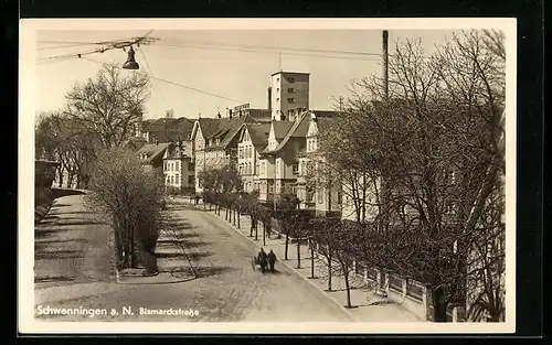 AK Schwenningen a. N., Partie in der Bismarckstrasse