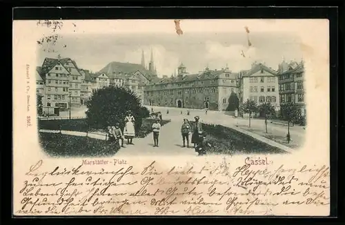 AK Kassel, Kinder auf dem Marstätter Platz