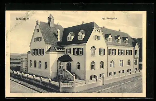 AK Riedlingen, Partie am königlichen Amtsgericht