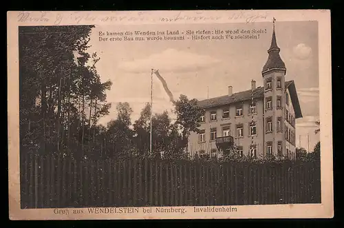 AK Wendelstein bei Nürnberg, Das Invalidenheim