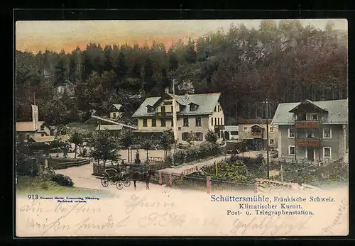 AK Schüttersmühle, Post- und Telegraphenstation