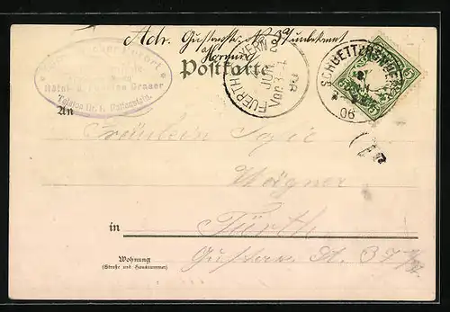 AK Schüttersmühle, Post- und Telegraphenstation