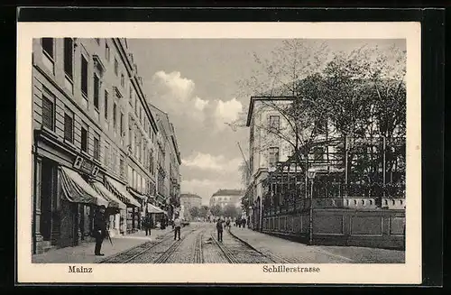 AK Mainz, Blick in die Schillerstrasse