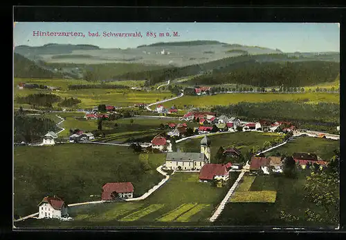 AK Hinterzarten /Schwarzw., Gesamtansicht aus der Vogelschau