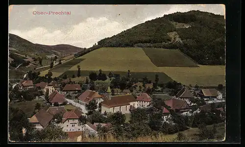 AK Ober-Prechtal, Teilansicht aus der Vogelschau