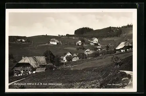 AK Raitenbuch, Ortsmotiv mit Blick auf Schwarzwald