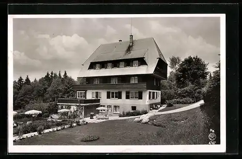 AK Hinterzarten /Schwarzw., Pension Fremdenheim Bergfried Fr. Hinz