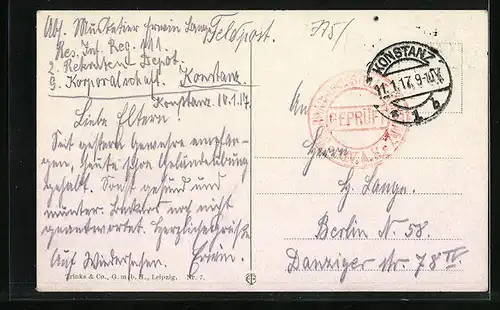 AK Konstanz, Die Hafeneinfahrt