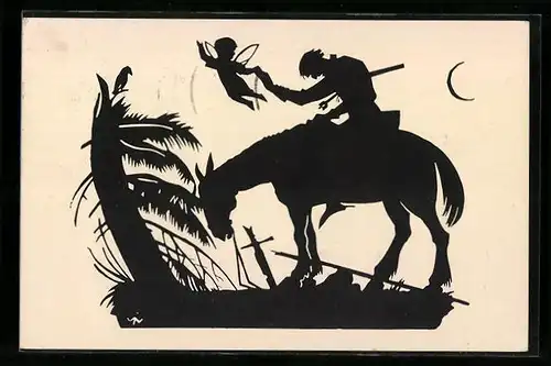 Künstler-AK sign. Jakob Willy: Vier Jahreszeiten, 4. Winter