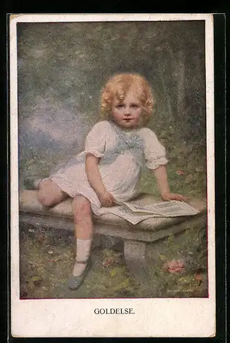 Künstler-AK M.Munk Nr. 880: Goldelse, blondes Kind